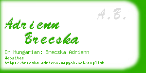 adrienn brecska business card